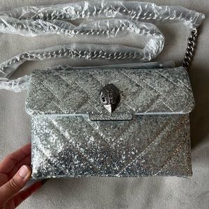 BNWT Kurt Geiger Silver Glitter Kensington size Medium